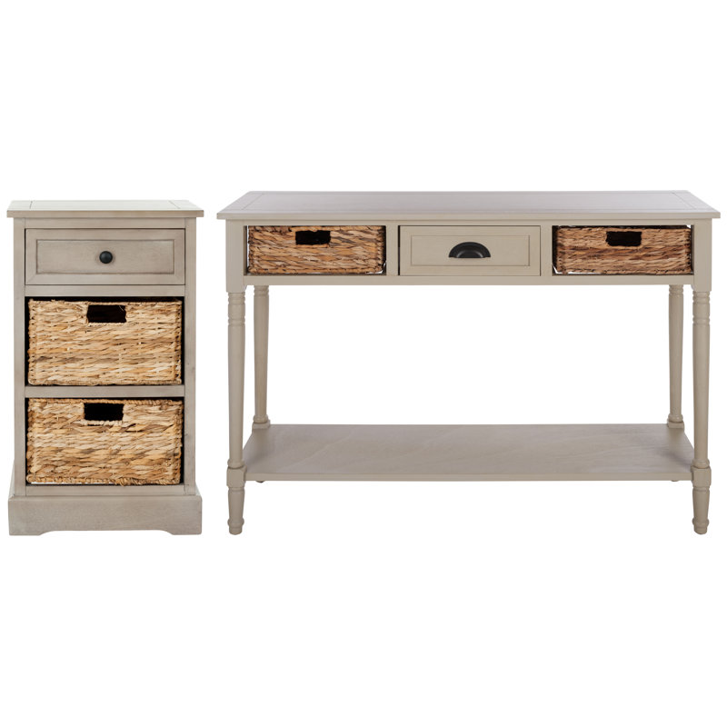 Ensemble de tables basses 2 pièces Painswick, Gris vintage