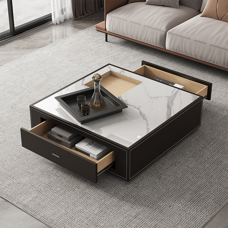 Table basse simple, H 13,8 po x L 47,2 po x l 47,2 po