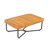 Lucca Outdoor Acacia Wood Rope Woven Loveseat&Table-1635533644