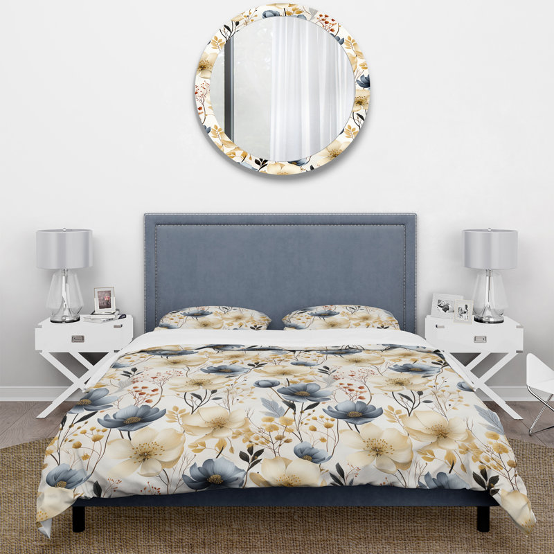 Literie Ethereal Botanics, Housse de couette simple + 1 taie décorative stan