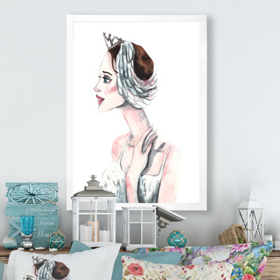 Portrait of a Grunge Girl III - reproduction d'art rétro sur toile