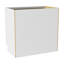 Armoire de salle de bain en bois massif prêt à assembler avec comptoir Shaker - comptoir non inclus-124482145