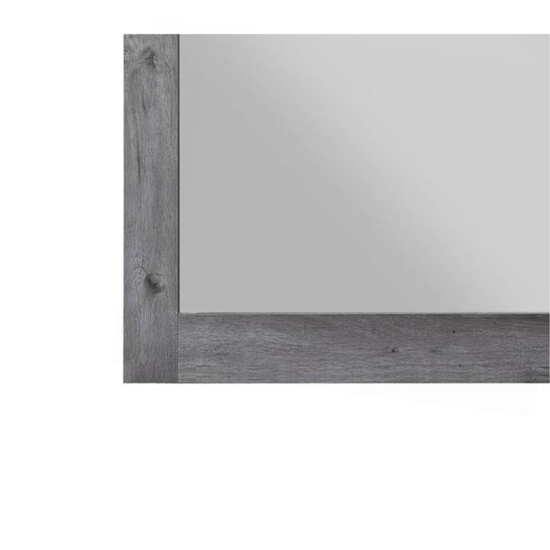 Vidalia Rustic Gray Oak Finish Mirror