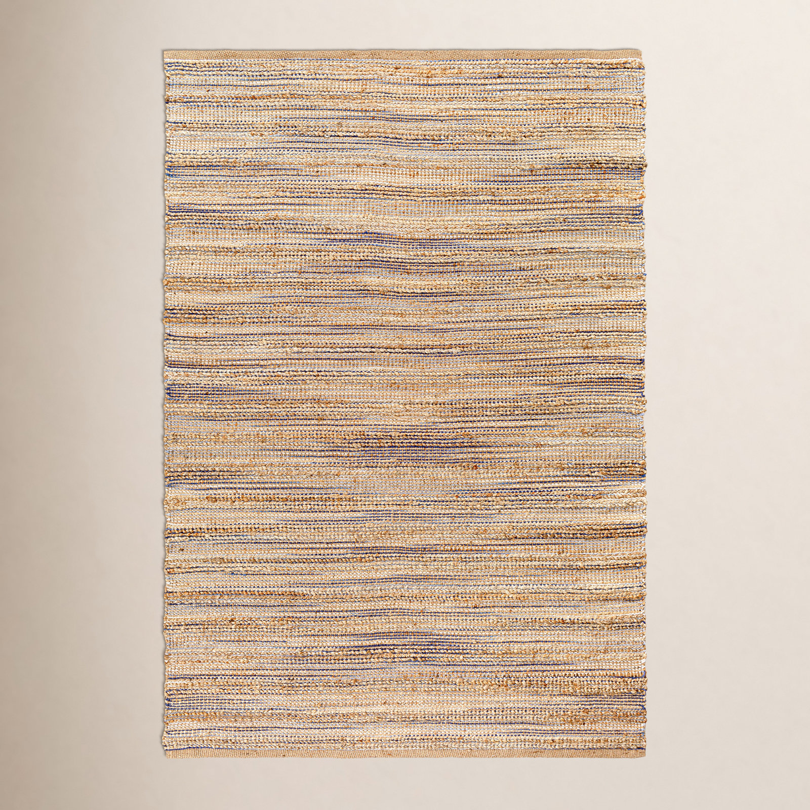 Fallbrook Hand-Woven Striped Jute Rug, Rectangle 8' x 10'