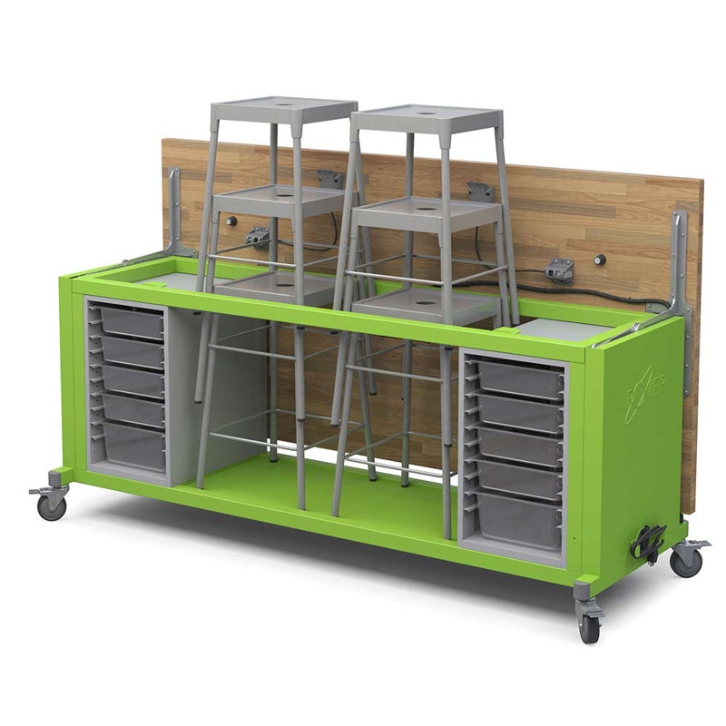 Table rover avec plateau escamotable Explorer, Pomme verte