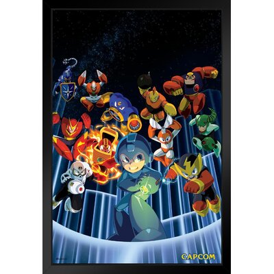 Mega Man Legacy Collection Video Game Video Gamer Classic Retro Vintage 90S Gaming Megaman Capcom Legacy Collection Megaman 11 Mega Man X Dr Wily Blac -  Poster Foundry, 1068193