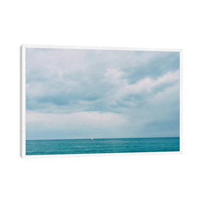 Barcelona Blue 1 Piece Wall Art on Canvas