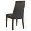 Chaise d'appoint à dossier solide (ensemble de 2)