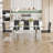 1 Piece Rectangular Dining Table without Chair-1605920233