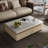 Luxury-lite rectangular marble coffee table-1136545800