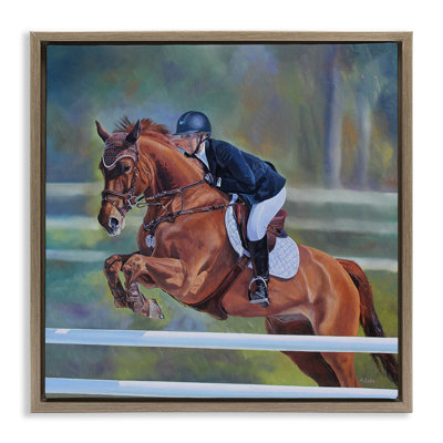 Art mural sur toile flottant "Jockey" par Andrew Kiss