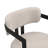Upholstered Dining Chairs Set Of 2, Fabric Armchairs With Beige Seating Metal Frame, 265 LBS Weight Capacity-515163708