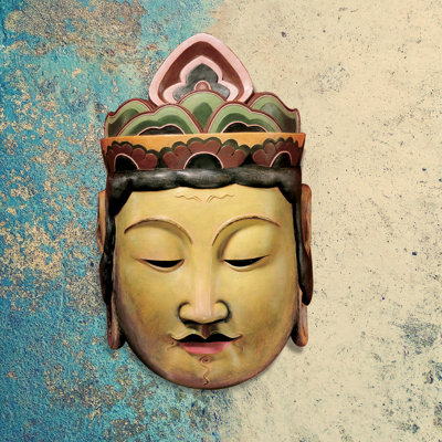 Sculpture processionnelle des masques des Devas