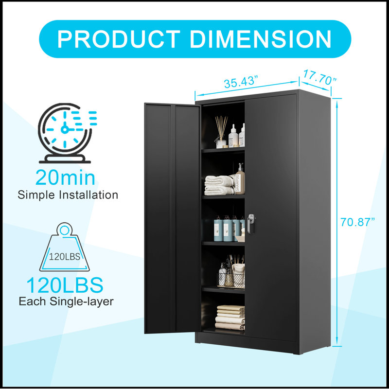 Armoire de rangement en acier