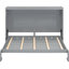 Lit escamotable gris pour lit double, idéal pour les espaces polyvalents, lattes grises flexibles, gymnases à domicile, absorbant