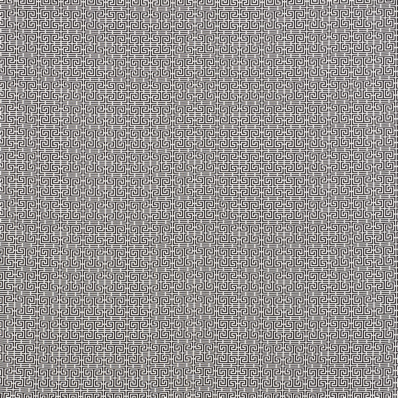 Tissu frettes Chinois, Noir / Blanc