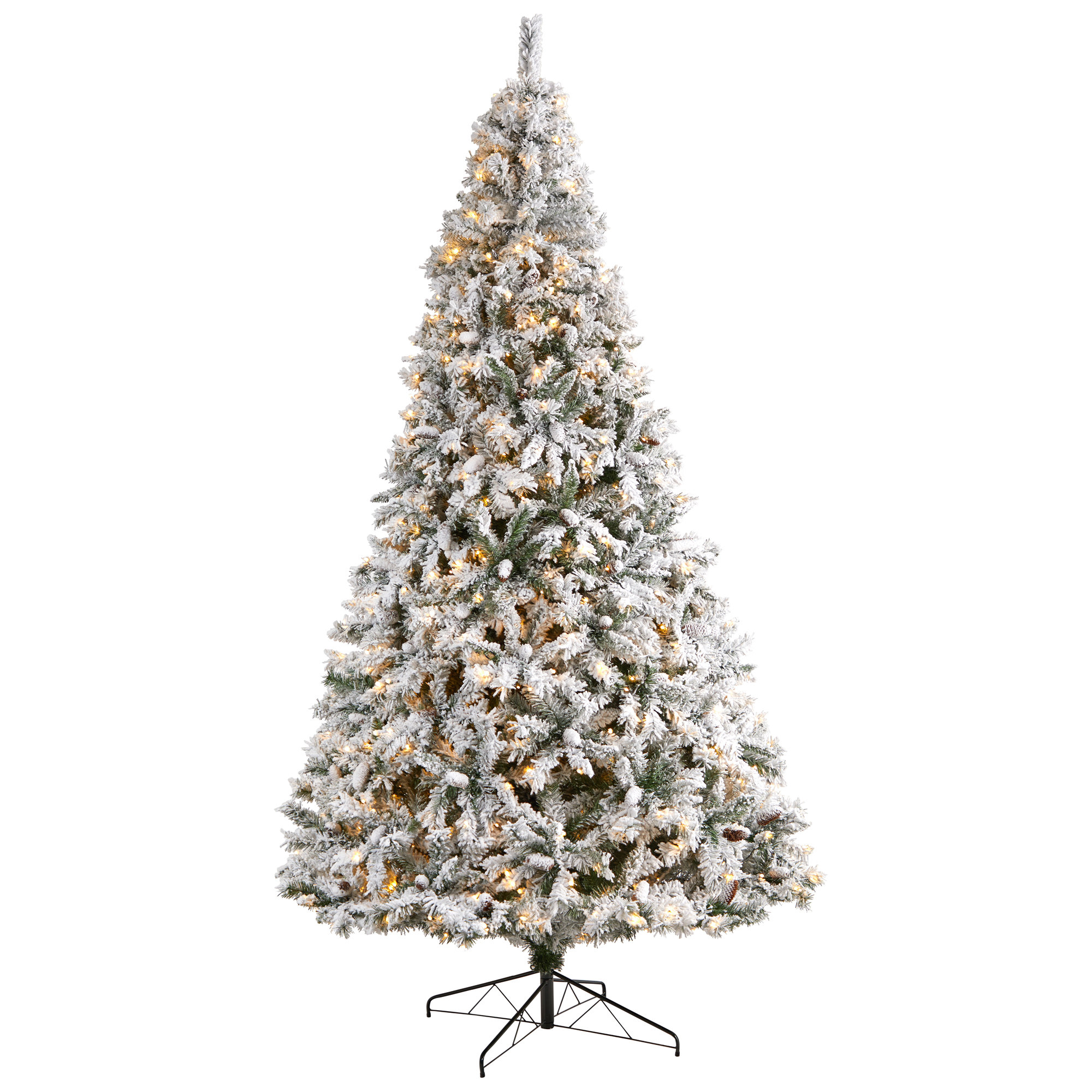 Lighted Artificial Pine Christmas Tree, 3' H