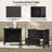 Lucious Transitional 26''W 2-Drawer Spindle End Table with Charging Station and Simple Assembly Set of 2-1724493058