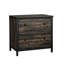 Classeur latéral brun rustique pour installation de bureau, deux tiroirs avec extension complète, fonction de rangement verrouillable, cadre en métal décoré, espaces de travail organisés de 30,39 po x 20,08 po x 29,53 po,