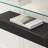 Tempered Glass Console Table with Shelf-1934271996-1905166800