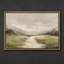 «Soft Green Valley and River Mist Abstract Landscape», reproduction d'art encadrée-297349707-297349717