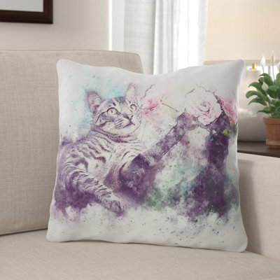 Outdoor Reversible Throw Pillow