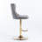Swivel Velvet Barstools with Adjusatble Seat Height-1880070280-1880070260
