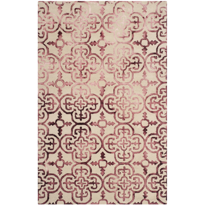 Lumsden Hand Tufted Wool Geometric Rug, Rectangle 3' x 5'