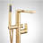 Berwyn Freestanding Tub Faucet with Hand Shower and Rough-In Valve - Brushed Gold-117660626