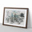 Winter Forest Vol.2 Watercolour - Picture Frame Graphic Art-62805653-62805642