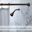 Tringle à rideau de douche droite réglable 42"