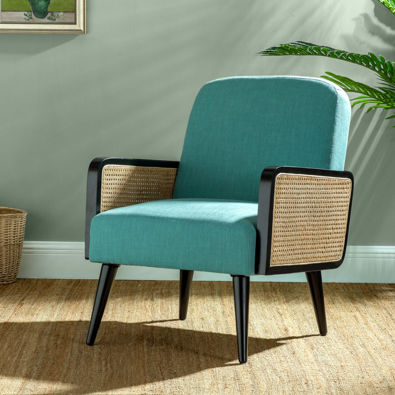 Fauteuil rembourré Sonnet, Lin blanc