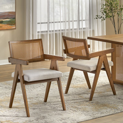 Clotee Upholstered Arm Dining Chair
