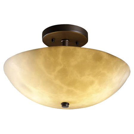 Arkham Semi Flush Mount, Dark Bronze