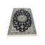 Tapis bleu marine en laine noué à la main de conception unique 2000 pi 2 pi 11 po x 4 pi 5 po Carlie