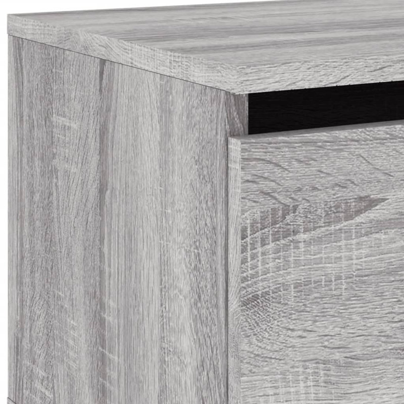 Brayle 50cm W Bedside Table, Grey Sonoma