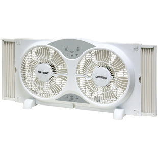 Ventilateur de fenêtre électrique 9 po avec télécommande et DEL