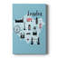 City Graphic Map  London -Custom Wrapped Gallery Cavas-117808722