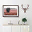 Marching Elephant in Abstract - Framed Print-55575749-55575754