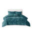 Teal Velvet Duvet Cover For Twin/Twin Xl - Machine Washable Convenience Crushed Comfortable Sleep-125166581-125166576
