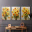 Floral Study Series CL - Ensemble de 3 toiles tendues avec châssis - Prêt à être accroché-107311567