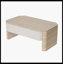 Table basse à plateau relevable moderne Modern - bureau en bois avec compartiments de rangement cachés