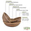 Lexa Bamboo 3-piece Bowl Set, 12, 10, 8 Inch, Bamboo-116626184