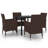 Nikai Rectangular 6 - Person Long Dining Set with Cushions-885444331-932992728