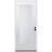 Smooth Fiberglass 1 Panel Shaker Exterior Door with 6-9/16" Jambs-56084457-56084458