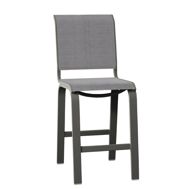 Tabouret de bar 26 po Holna, Titane Sunbrella®, Graphite texturé