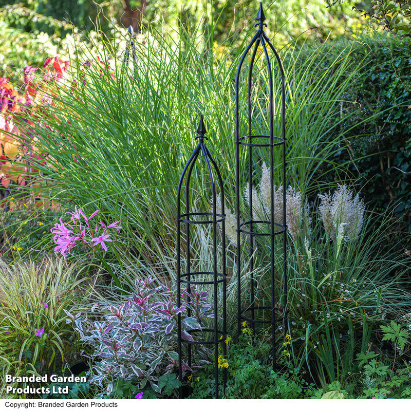 Garden Gear Metal Obelisk, 120cm H x 21cm W x 21cm D