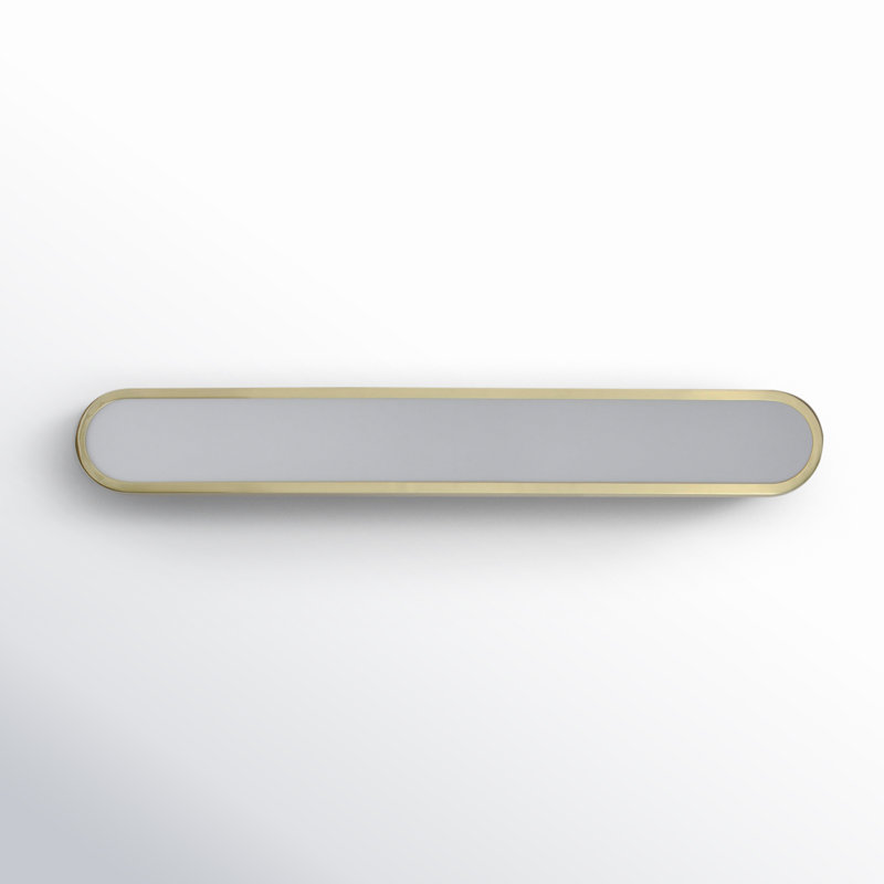 Single Dimmable LED Bath Bar, Gold/White