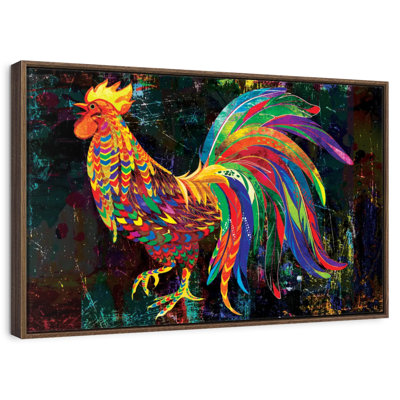 Multicolored Abstract Rooster