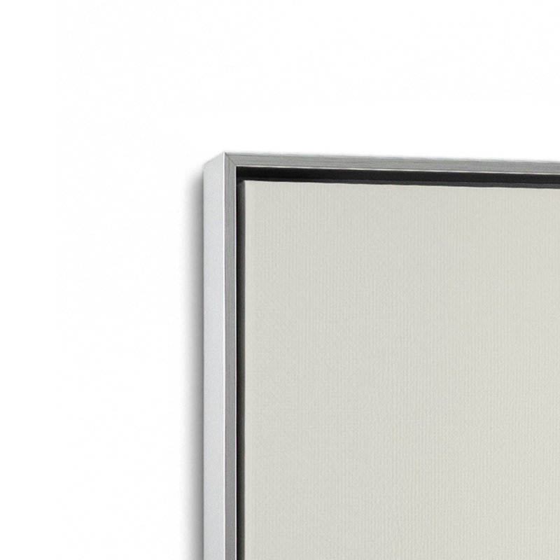 Ensemble de 2 impressions matinales, 30 po x 20 po, Cadre flottant en chrome poli